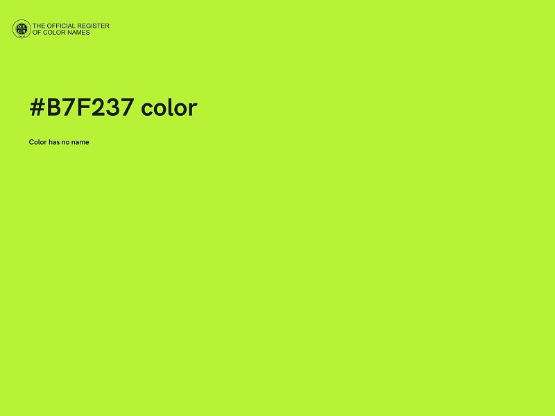 #B7F237 color image