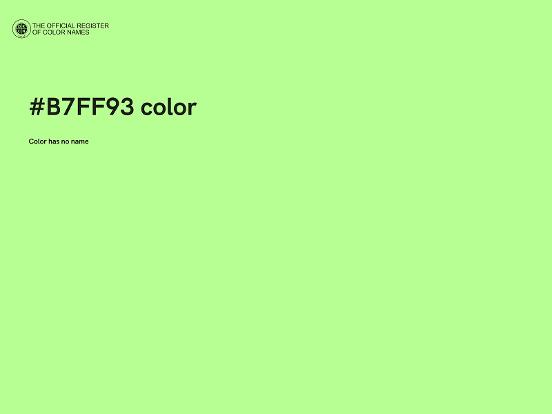 #B7FF93 color image