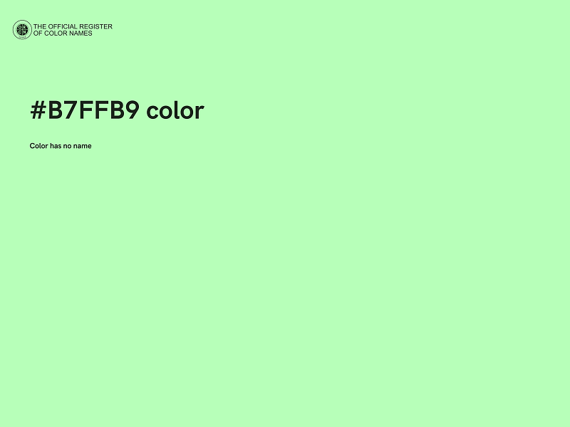 #B7FFB9 color image