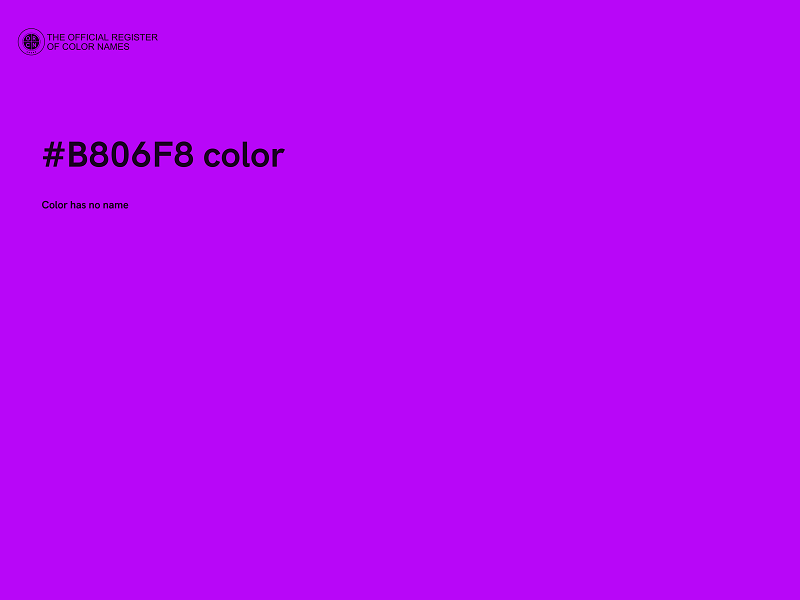 #B806F8 color image