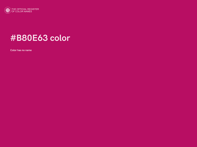 #B80E63 color image