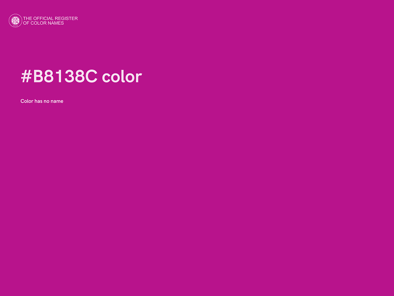 #B8138C color image