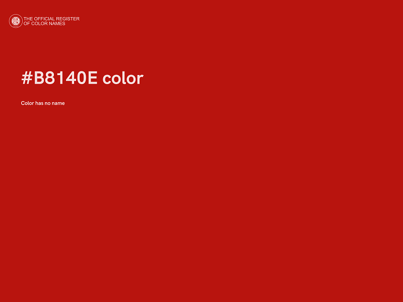 #B8140E color image