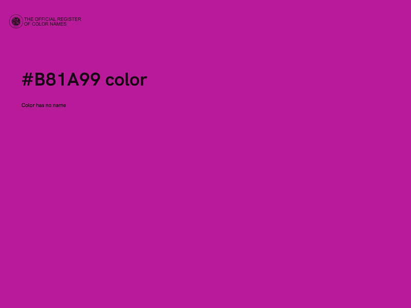 #B81A99 color image