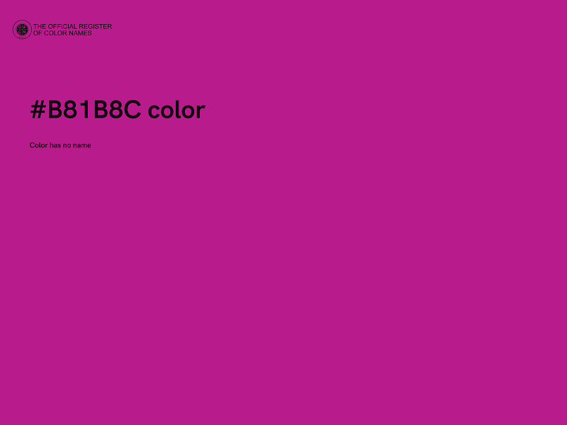 #B81B8C color image