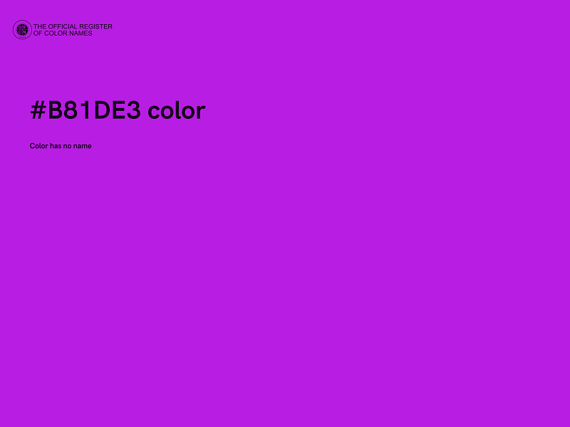 #B81DE3 color image