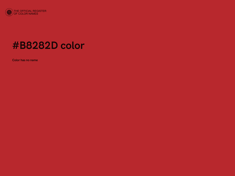 #B8282D color image