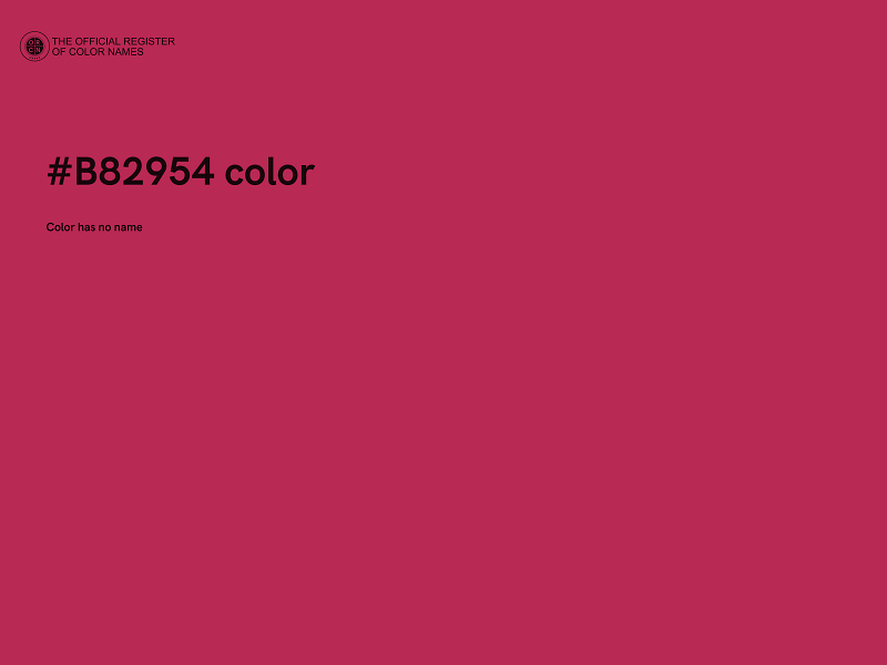 #B82954 color image