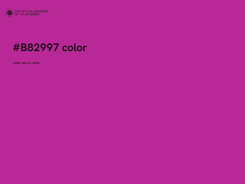 #B82997 color image