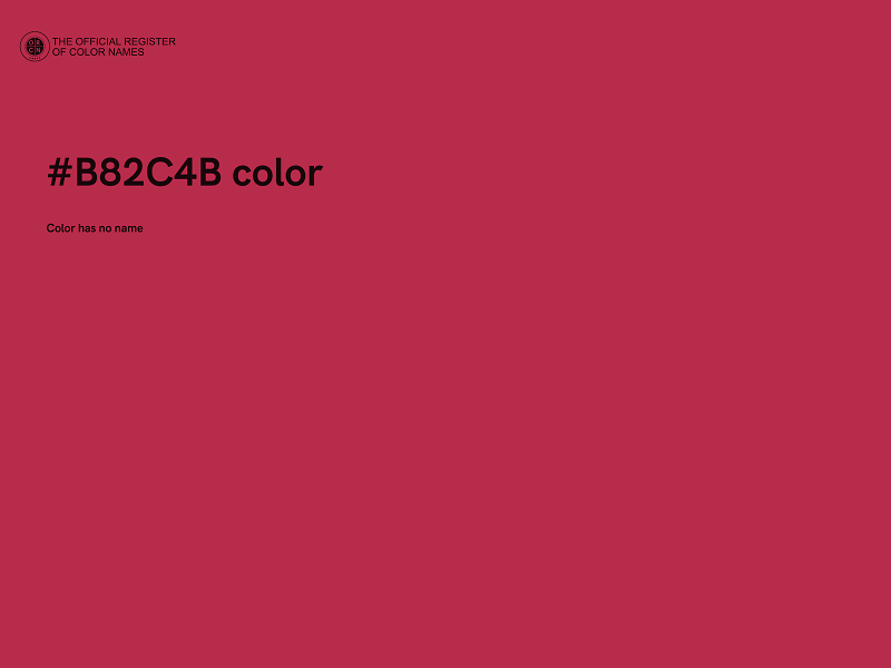 #B82C4B color image