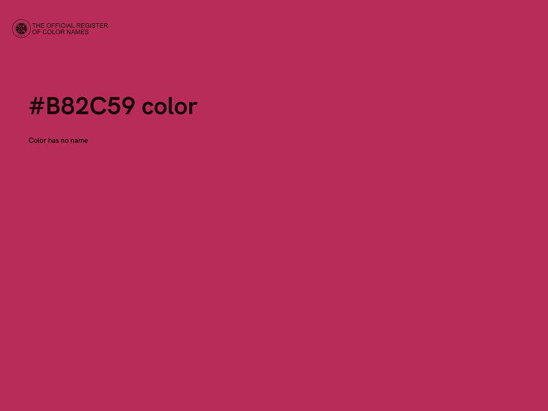 #B82C59 color image