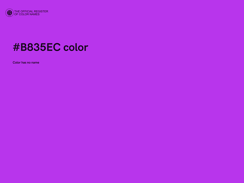 #B835EC color image