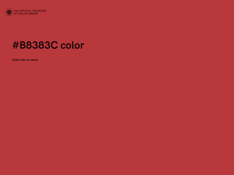 #B8383C color image