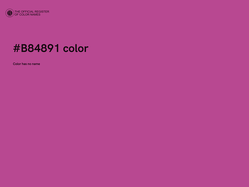 #B84891 color image