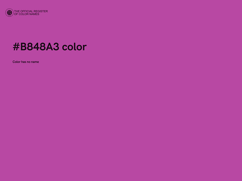 #B848A3 color image