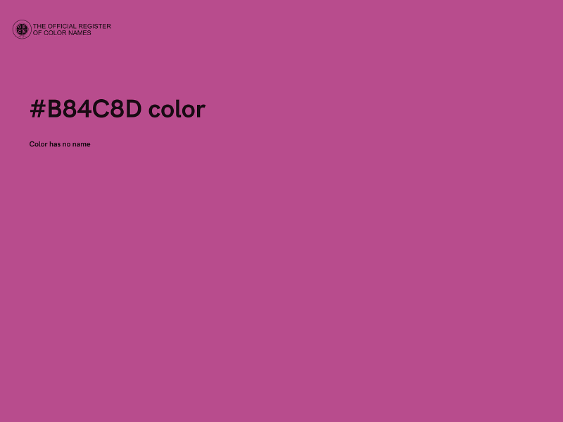 #B84C8D color image