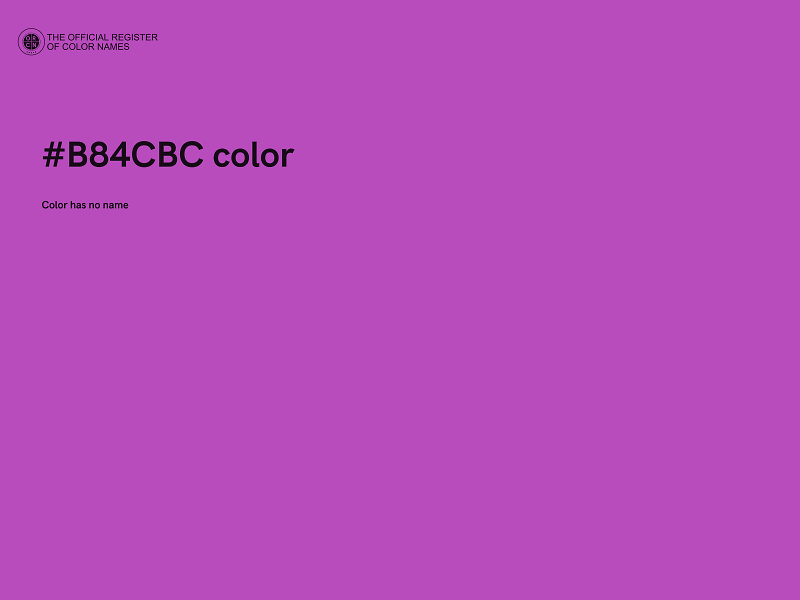 #B84CBC color image