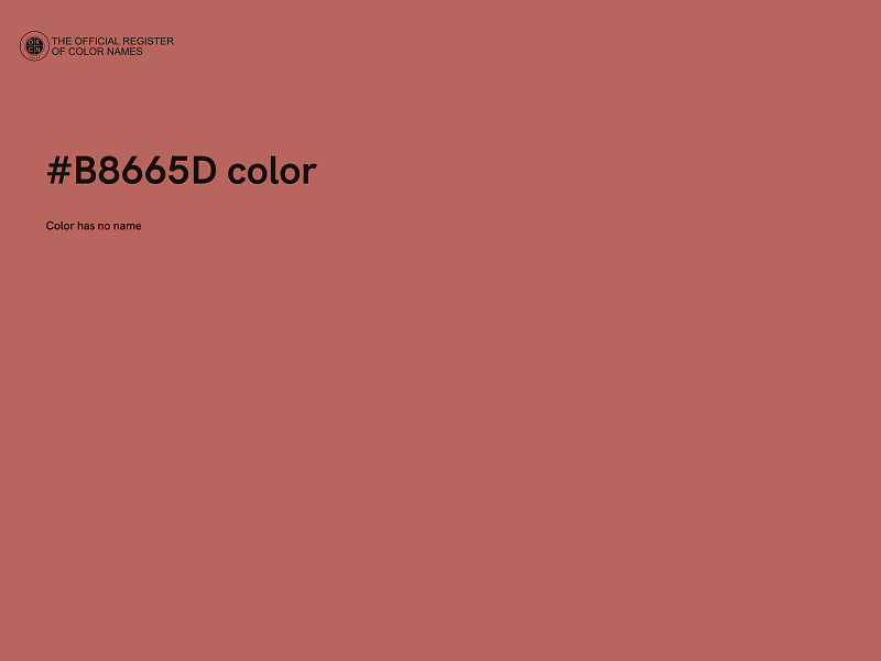 #B8665D color image