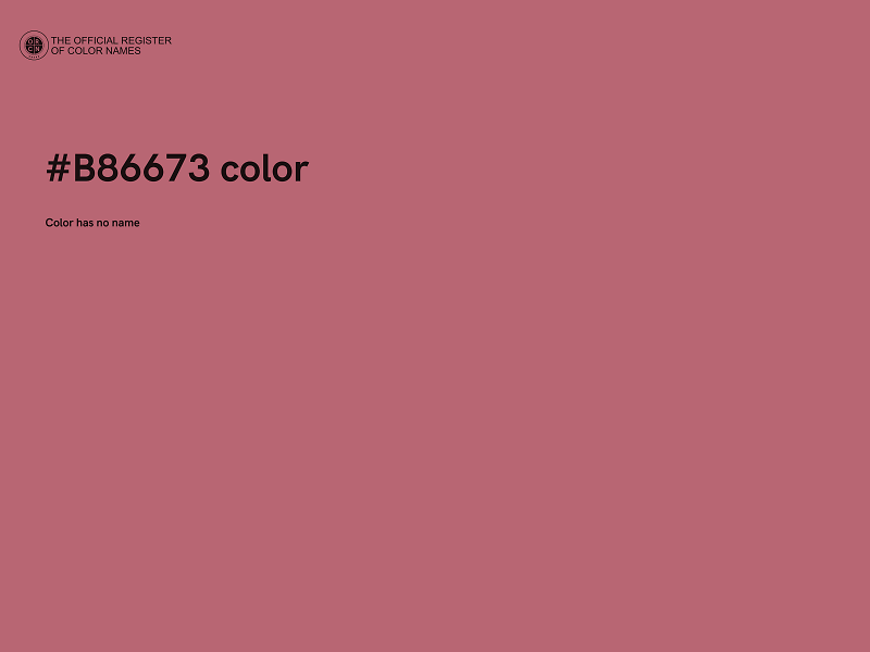 #B86673 color image