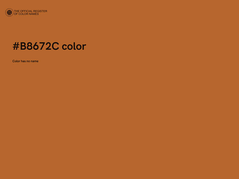 #B8672C color image