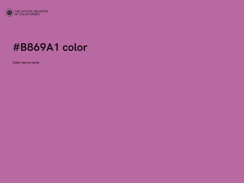 #B869A1 color image