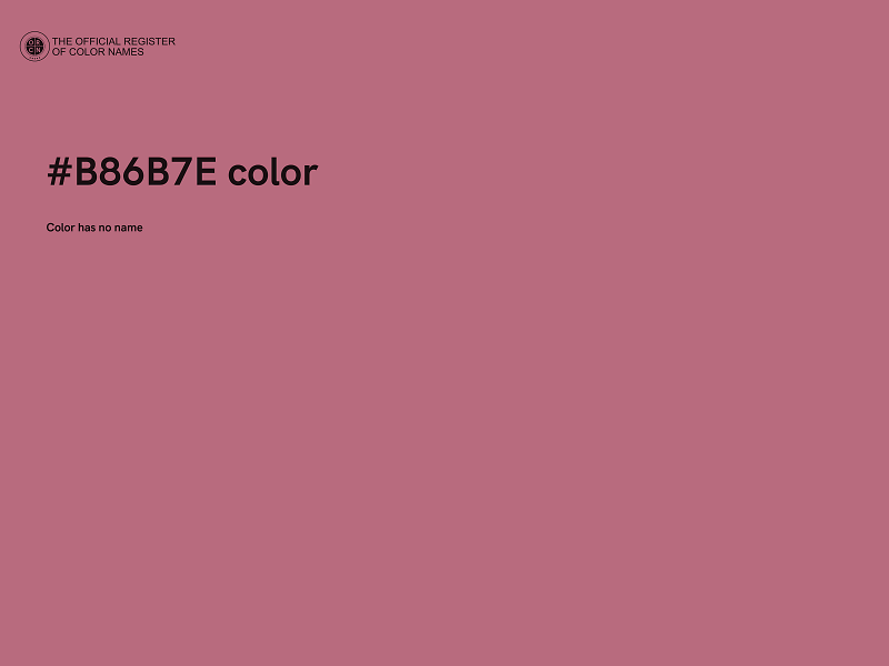 #B86B7E color image