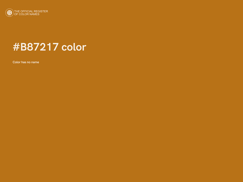 #B87217 color image