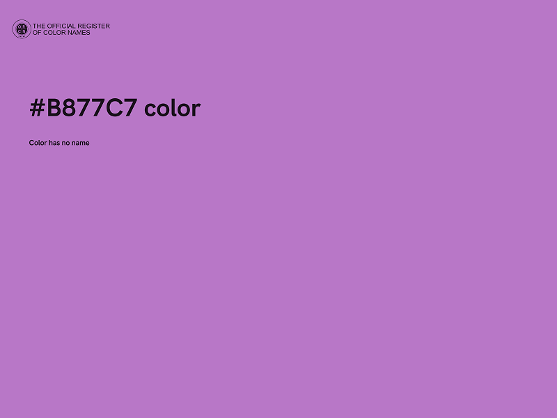 #B877C7 color image