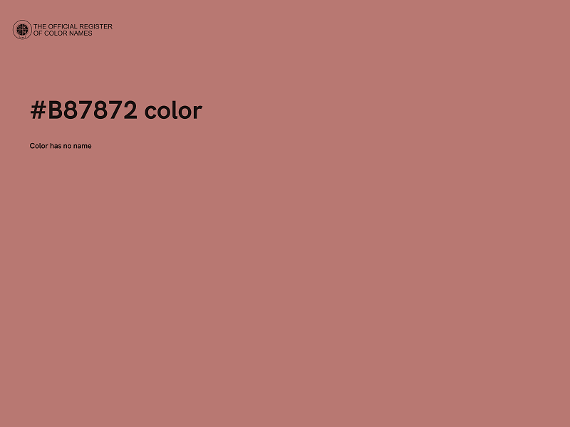 #B87872 color image