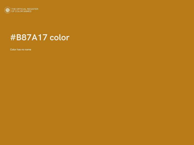 #B87A17 color image