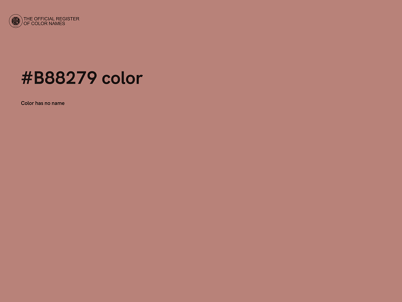 #B88279 color image