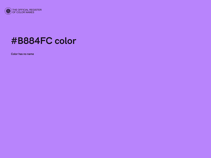 #B884FC color image