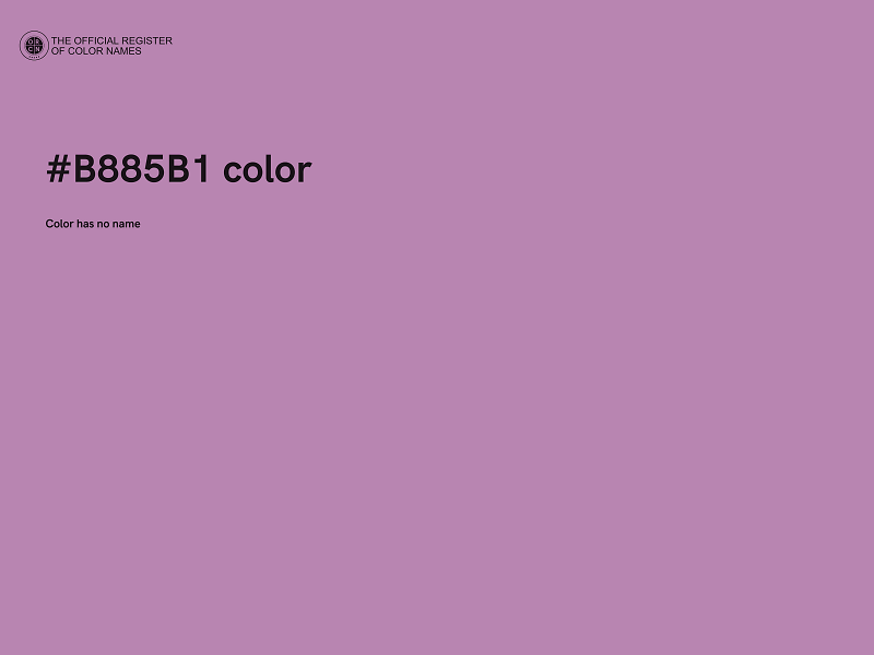 #B885B1 color image