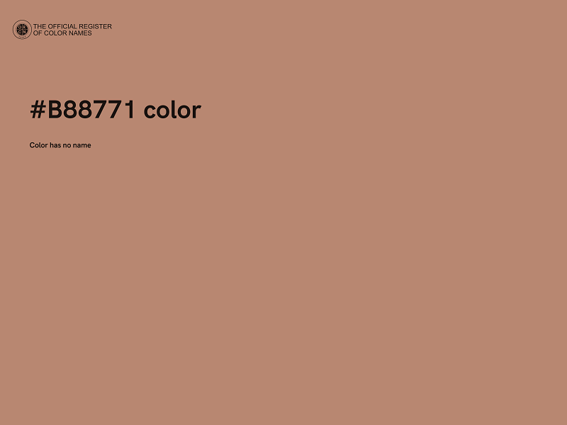 #B88771 color image