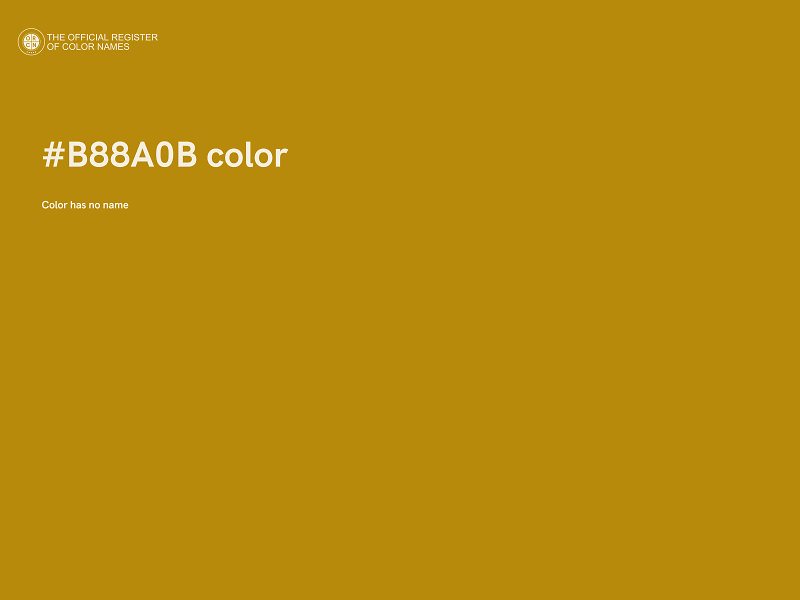 #B88A0B color image