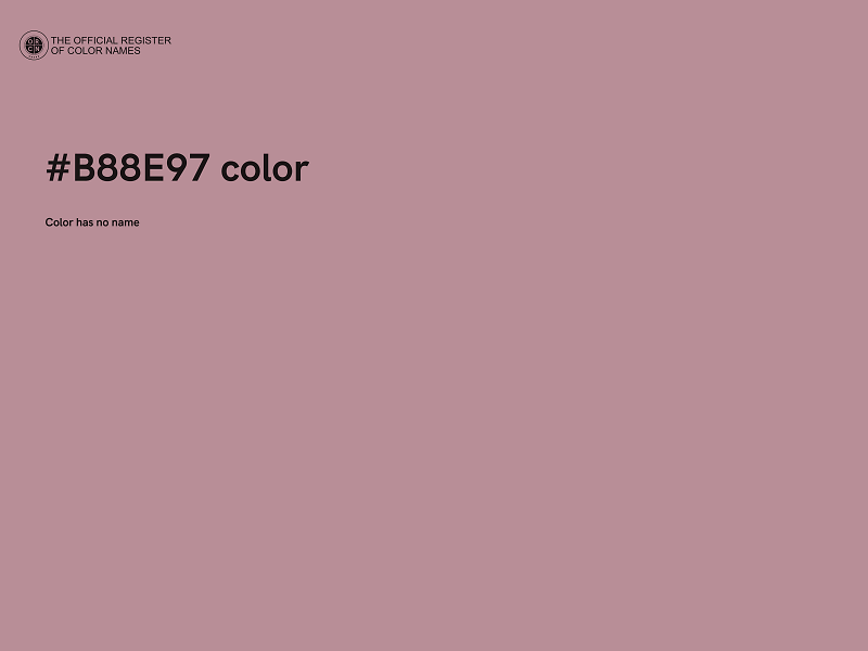 #B88E97 color image