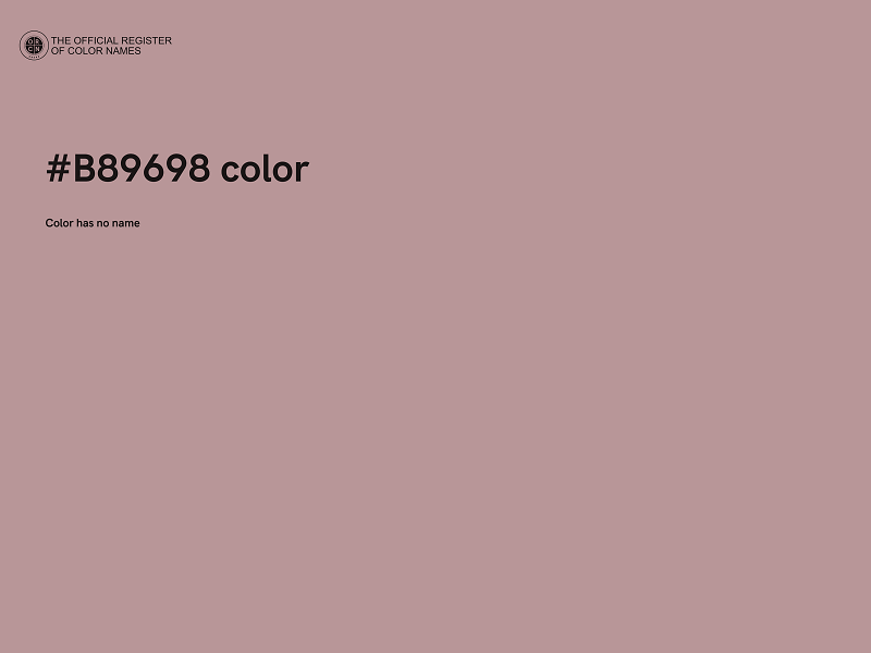 #B89698 color image