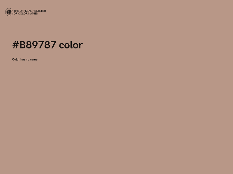 #B89787 color image