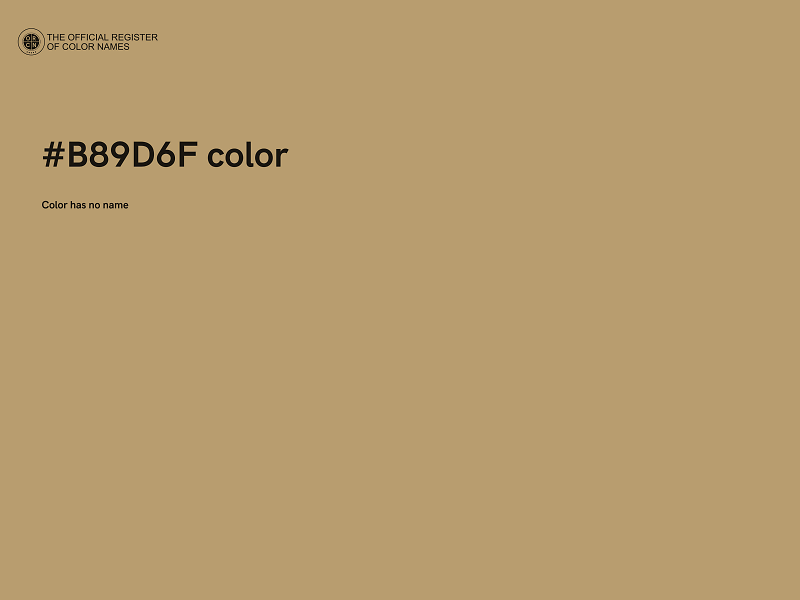 #B89D6F color image