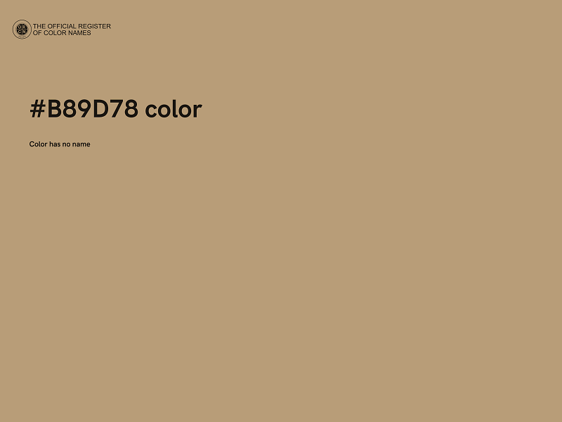 #B89D78 color image