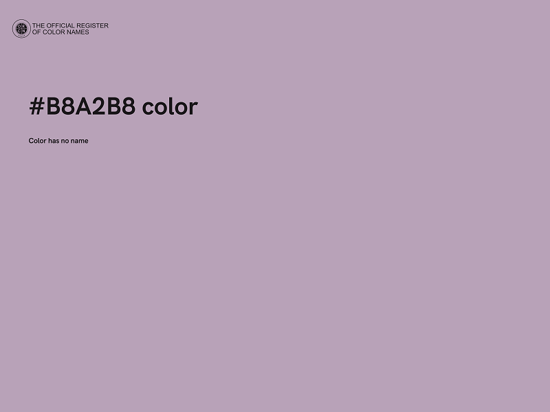 #B8A2B8 color image