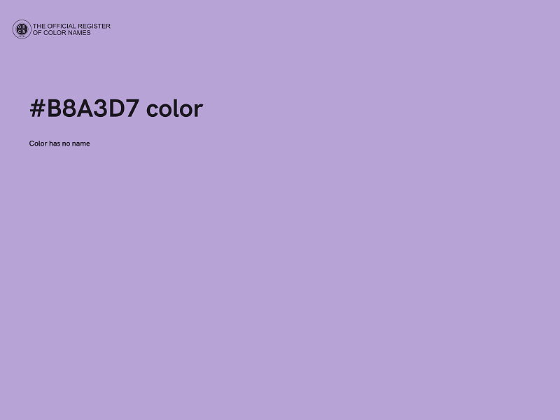 #B8A3D7 color image