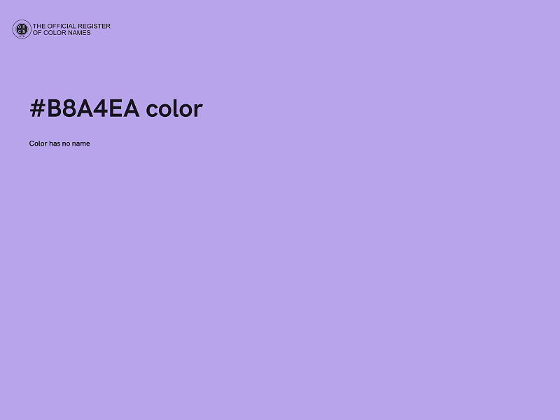 #B8A4EA color image