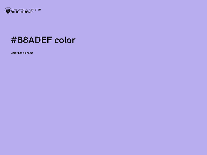 #B8ADEF color image