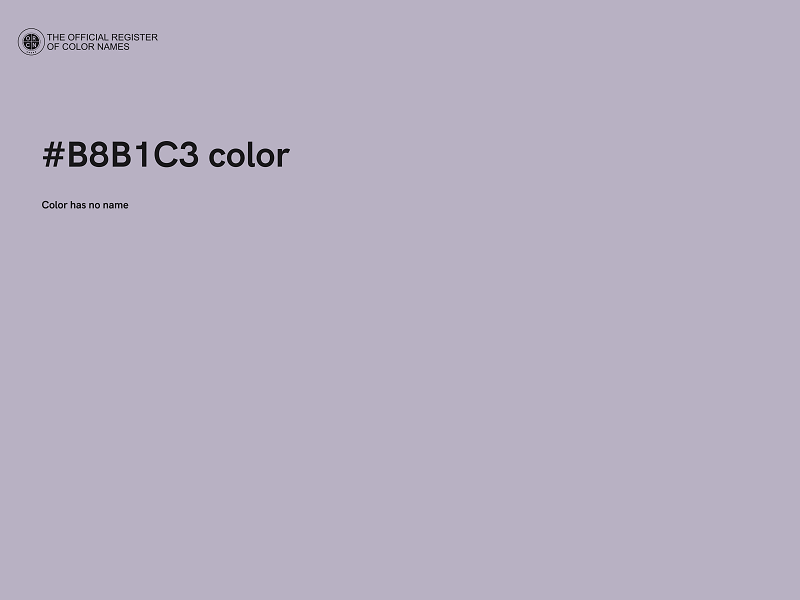 #B8B1C3 color image