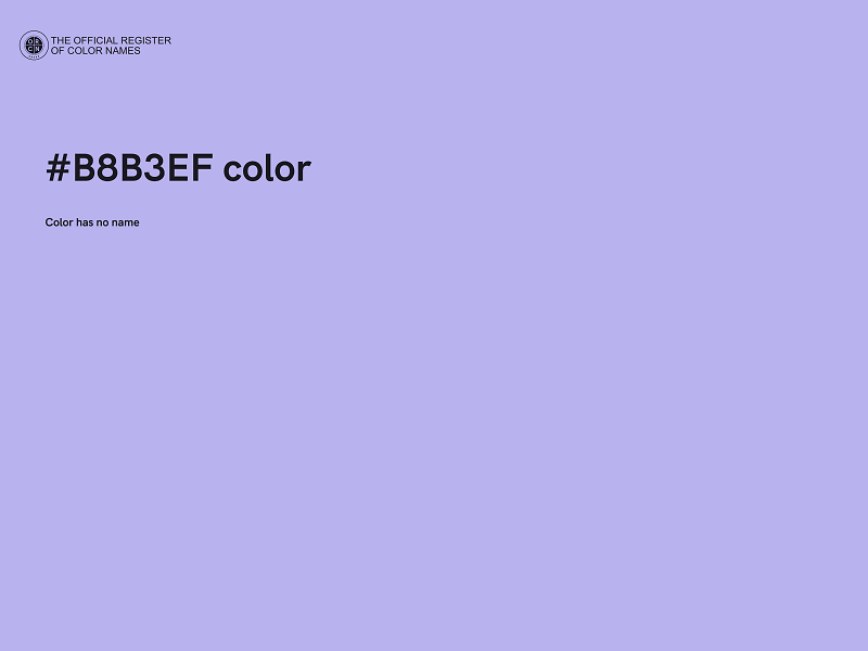 #B8B3EF color image