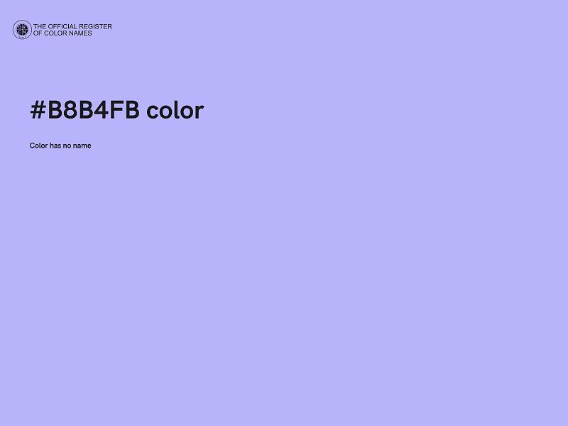 #B8B4FB color image