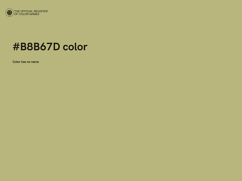 #B8B67D color image