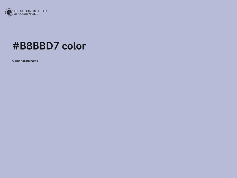 #B8BBD7 color image