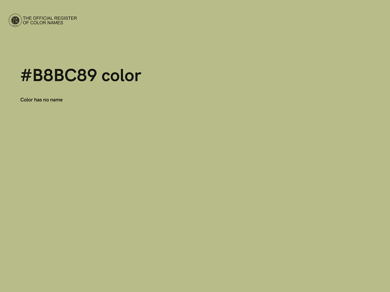 #B8BC89 color image